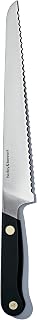 hedley & bennett Bread Knife, 8.6 Inches, Caviar (Black) | German High Carbon Stainless Steel, Ultra Sharp Serrated Blade, For Homemade Bread, Cakes & Pastries