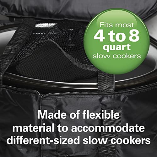 Hamilton Beach Fits 4-8 Quarts (Pack of 3) / Black / Portable Slow Cooker Travel Bag Accessories