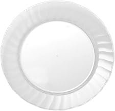 WNA, Inc. Classicware Rigid Plastic Round Plate, 6-Inch, Clear (180-Count)
