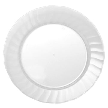 Inc. Classicware Rigid Plastic Round Plate, 6-Inch, Clear (180-Count) by WNA – Large, Plastic, Clear, Pack of 180, Model CW6180