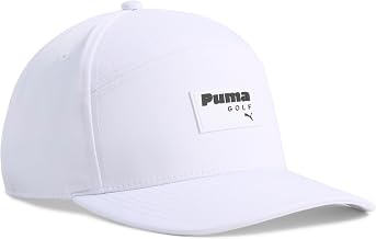 Puma New Age Men's Golf Hat, White Glow-Puma Black, One Size
