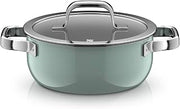 WMF Fusiontec Mineral Pro 0519115290 Stewing Pot with Lid 20 cm Durable Scratch-Resistant Material Induction Pot Suitable for All Hobs Made in Germany Eucalyptus Haze