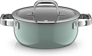 WMF Fusiontec Mineral Pro 0519115290 Stewing Pot with Lid 20 cm Durable Scratch-Resistant Material Induction Pot Suitable for All Hobs Made in Germany Eucalyptus Haze