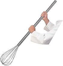 Browne Foodservice Long Teardrop Mayonnaise Whip, Stainless Steel, 40 Inch