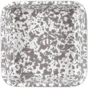 Crow Canyon Home Grey Splatter Enamelware Small Square Tray