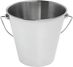 American Metalcraft SSP43 Pails, 5.125" Length x 5.125" Width, Silver