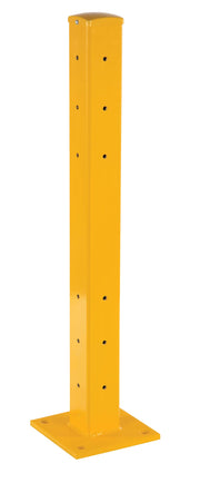 Steel Rigid Tube Post Drop in 42 in. for 3 Ribbed Drop in Style Guard Rails Yellow by Vestil – One Size, steel, Yellow, Model GR-F3R-DI-TP42-YL