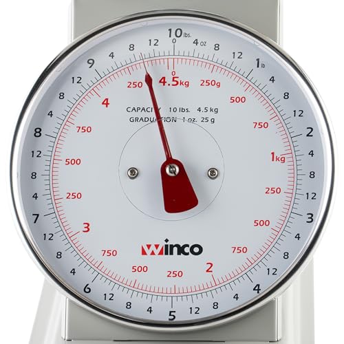 Winco 10 Pound / 8" / White, Steel Scales