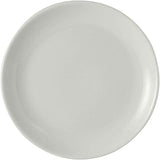 Tuxton China BPA-0904 Plate, 9" Diameter, Round, Narrow Rim, Microwave and Dishwasher Safe, Oven Proof, Fully Vitrified, TuxCare, Healthcare, Porcelain White, Pack of 12