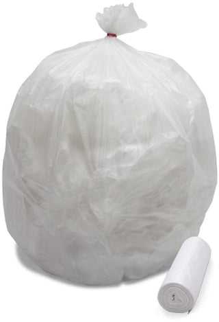 250/case 13 Micron High Density Can Liners 40-45 Gallon by by Interplas – 1 Count (Pack of 250), 45.0 gallons, High Density, Clear Natural, Pack of 250