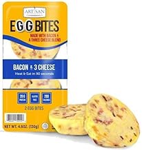 Artisan Kitchens Bacon and Three Cheese Egg Bites - 2 count per pack -- 7 packs per case.