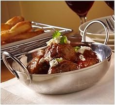 American Metalcraft BD55 Stainless Steel Balti Dish, 18 oz.