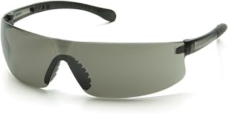 Pyramex S7280ST Provoq Safety Eyewear Indoor/Outdoor Mirror Anti-Fog Lens Black Temples
