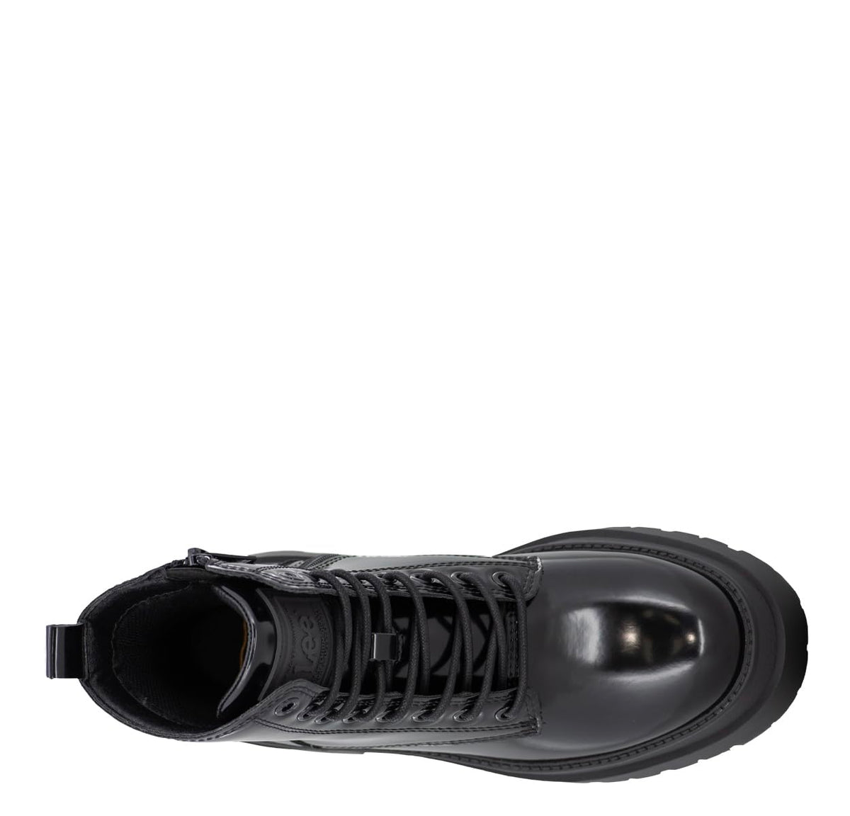 Women's Anya Patent Combat Boot by Lee – 9.5, Black Mono, Model W000055-9800