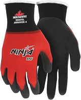 MCR Safety N96970M Nitrile Gloves, Medium, 1-Pair, Red