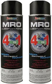 Flat Black MRO Industrial Enamel Spray Paint ~ Seymour 620-1433 ~ 20 Oz Cans ~ Qty (2)