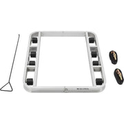 Aluminum Pallet Dolly with Tilt Rollers by Global Industrial – Aluminum, Silver, Model 800501