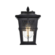 One Light Outdoor Wall Sconce Black by Bodine – Black
