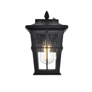 One Light Outdoor Wall Sconce Black by Bodine – Black