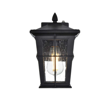 One Light Outdoor Wall Sconce Black by Bodine – Black