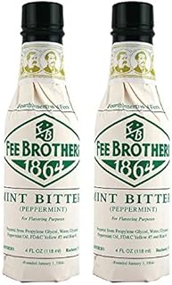 Fee Brothers Mint Cocktail Bitters - 5 Ounce Bottles - 2 Pack
