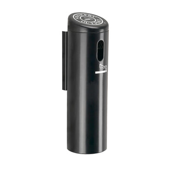Wall Mounted Butt Receptacle Color: Black by Commercial Zone – One Size, Aluminum, Black, Model SB15W