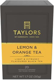 Taylors of Harrogate Lemon & Orange Black Tea Bags, 20ct (Pack of 1)