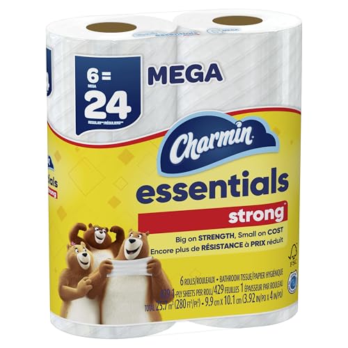 Charmin White / 6 Rolls (429 Sheets) (Pack of 3) / 1 Toilet Paper