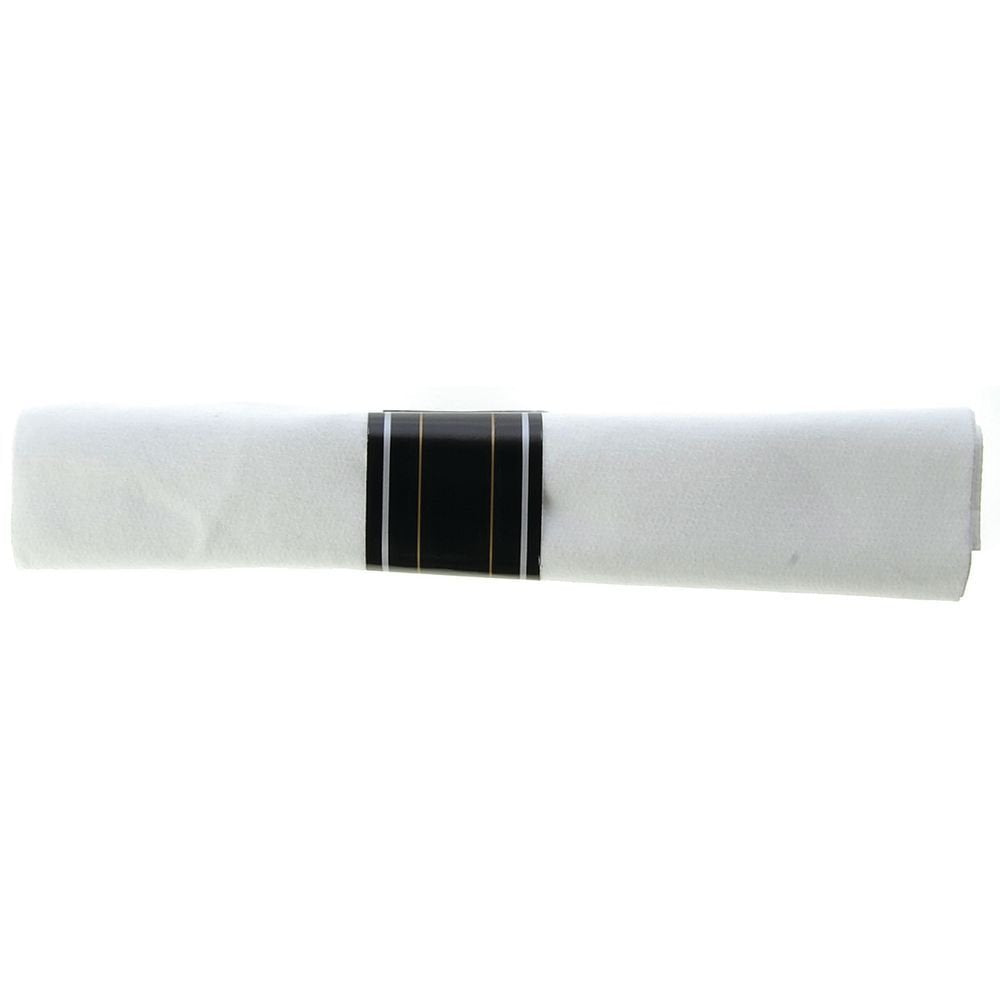 Reflections Pre-Rolled Disposable Silver Cutlery with Napkin by WNA COMET – Plastic, Silver, Pack of 120, Model REFROLL3