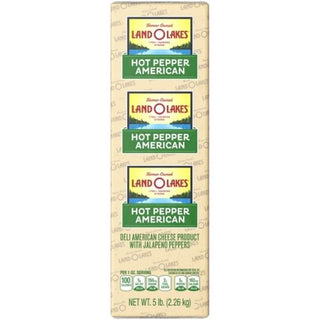 Hot Pepper Deli American Cheese Product by Land O Lakes – Large, Pack of 2