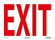 Global Industrial Exit Sign, 14''W x 10''H, Rigid Plastic