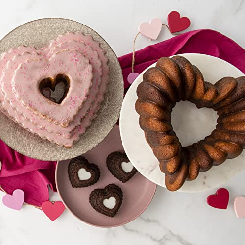 Nordic Ware Tiered Heart Bundt / 12 Cup / Toffee Bundt Pans