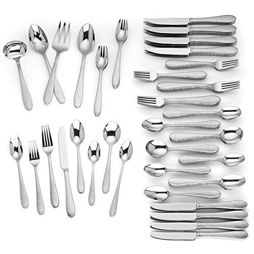 Garvey 112-piece Flatware Set by by Lenox – Stainless Steel, Silver