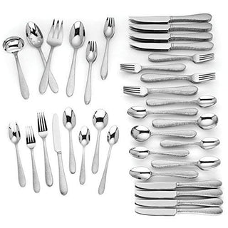 Garvey 112-piece Flatware Set by by Lenox – Stainless Steel, Silver