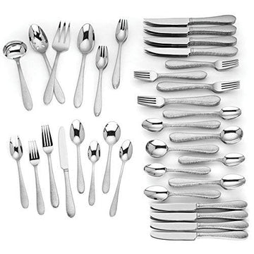 Garvey 112-piece Flatware Set by by Lenox – Stainless Steel, Silver