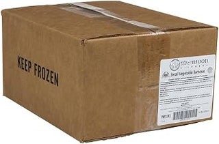 Monsoon Kitchens Large Vegetable Samosa, 4 Lb (2 x 2 Lb Units) - Authentic Indian Frozen Vegetarian Appetizer & Snack