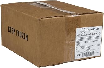 Monsoon Kitchens Large Vegetable Samosa, 4 Lb (2 x 2 Lb Units) - Authentic Indian Frozen Vegetarian Appetizer & Snack