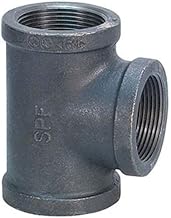 Anvil International 0810029819 Imported Malleable Iron Tee Fitting, 1/2", Black