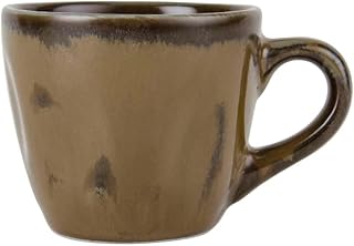Tuxton Artisan Mojave Reactive Natural 3-1/2-Ounce Espresso Cup, Case of 24, Brown; Scratch Resistant; Chip Resistant; Lead & Cadmium Free; Dishwasher, Microwave, Oven Safe