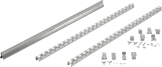 Global Industrial Gravity Carton Flow Roller Track Kit, Single Depth, 36"