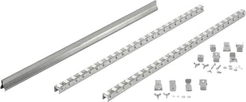 Global Industrial Gravity Carton Flow Roller Track Kit, Single Depth, 36"