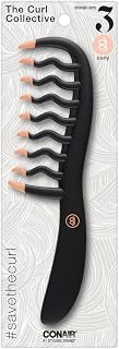 Conair Curly Hair Comb Black & Pink