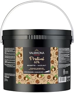 VALRHONA 60-Percent-Hazelnut Praliné for Mousse, 11 Pounds