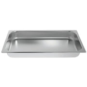 Full Size Stainless Steel Chafing Dish Food Pan - 21"L x 12 3/4"W x 2 1/2"H by HUBERT – Stainless Steel, Model 833FP