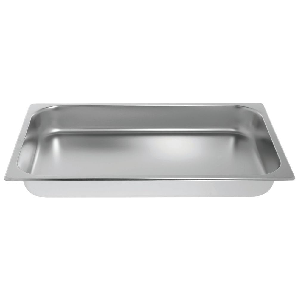 Full Size Stainless Steel Chafing Dish Food Pan - 21"L x 12 3/4"W x 2 1/2"H by HUBERT – Stainless Steel, Model 833FP