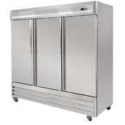 80 7/8" Three Section Reach In Freezer by MOTAK – 83.66x35.04x83.46, In Description, Check Images, Model MSD-3DF-BAL-X