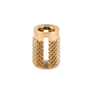 Plastic Thread Insert by E-Z LOK – 10-32, Brass, Pack of 25, Model 240-332-BR
