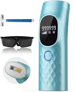 IPL Laser Hair Removal with Painless Ice Cooling 999,999 Flashes Blue