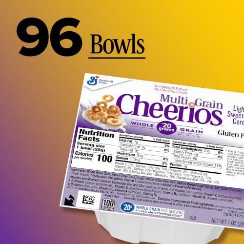 Cheerios Multigrain / 1 Ounce (Pack of 96) / 1 Cold Cereal
