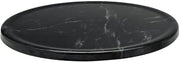 Delfin Serving Disk Round Dark Marble-Look Melamine - - 9" Dia x 3/4 H